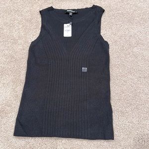 Express Sleeveless ribbed sweater
